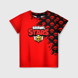 Brawl stars logo game pattern – Детская футболка 3D с принтом купить со скидкой в -33%