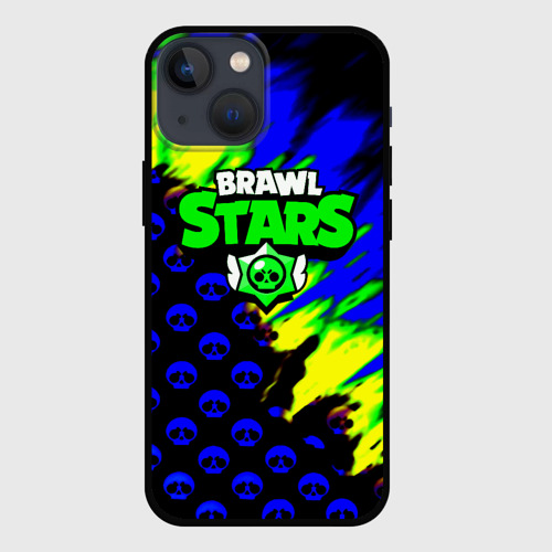 Чехол для iPhone 13 mini Brawl stars кислотное лого