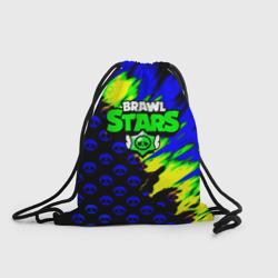 Рюкзак-мешок 3D Brawl stars кислотное лого