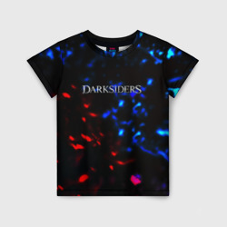 Детская футболка 3D Darksiders space logo