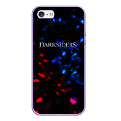 Чехол для iPhone 5/5S матовый Darksiders space logo