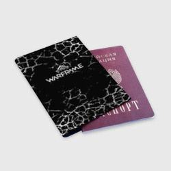 Обложка для паспорта матовая кожа Warframe трещины краски - фото 2