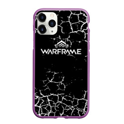 Чехол для iPhone 11 Pro Max матовый Warframe трещины краски