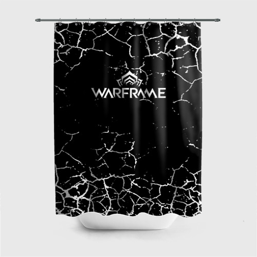 Штора 3D для ванной Warframe трещины краски