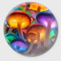 Значок Неоновые светящиеся грибы