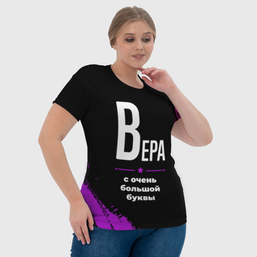 Женская футболка 3D Вера: с очень большой буквы, цвет 3D печать - фото 6