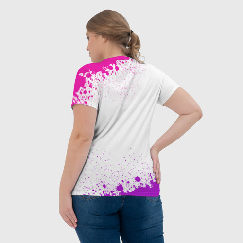 Женская футболка 3D с принтом Ольга ну с очень большой буквы, вид сзади #2