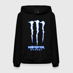 Женская толстовка 3D Monster energy голубой 