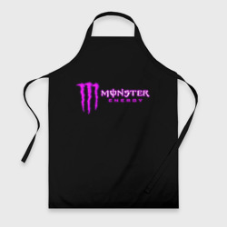 Фартук 3D Monster energy фиолетовый логотип