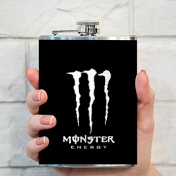 Фляга Monster energy белое лого - фото 2