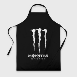 Фартук 3D Monster energy белое лого