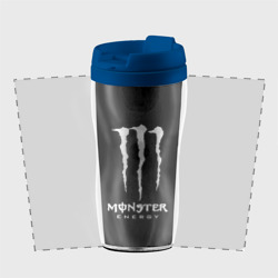 Термокружка-непроливайка Monster energy белое лого - фото 2