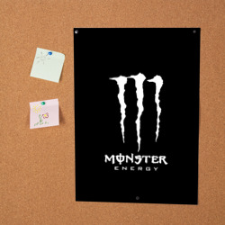 Постер Monster energy белое лого - фото 2