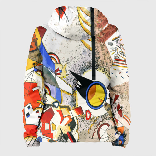 Женская куртка 3D Кандинский картина - шумная акварель, цвет белый - фото 2