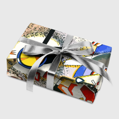 Бумага для упаковки 3D Кандинский картина - шумная акварель - фото 5
