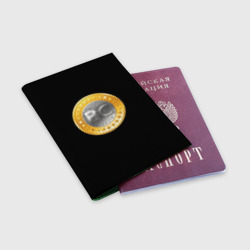 Обложка для паспорта матовая кожа BTC money - фото 2