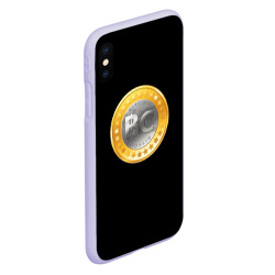 Чехол для iPhone XS Max матовый BTC money - фото 2