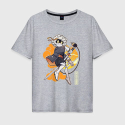Japanese Serial Designation N – Мужская футболка хлопок Oversize с принтом купить со скидкой в -16%