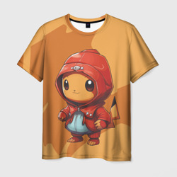 Забавный пикачу в красном плаще – Мужская футболка 3D с принтом купить со скидкой в -26%