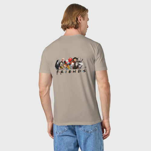 Мужская футболка хлопок Друзья по играм, цвет миндальный - фото 4