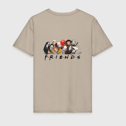Мужская футболка хлопок Друзья по играм, цвет миндальный - фото 2