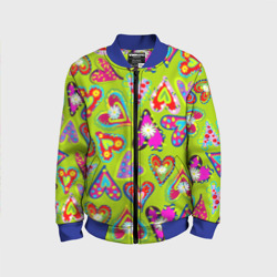 Детский бомбер 3D Сердца в мексиканском стиле