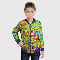 Детский бомбер 3D Сердца в мексиканском стиле - фото 2