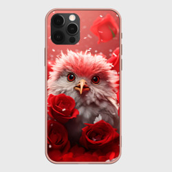 Совушка в розах – Чехол для iPhone 12 Pro Max с принтом купить