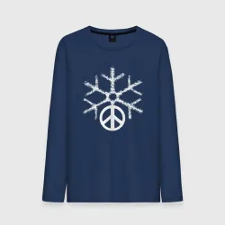 Мужской лонгслив хлопок Peace snow