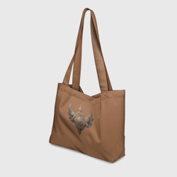 Пляжная сумка 3D Защитный орнамент с крыльями из дерева - фото 2