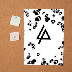 Постер Linkin park краски текстура - фото 2