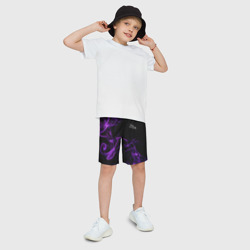 Детские спортивные шорты 3D Малый логотип - поднятие уровня в одиночку - фото 2