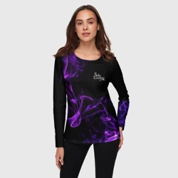 Женский лонгслив 3D Малый логотип - поднятие уровня в одиночку - фото 2