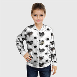 Детский бомбер 3D Брызги и капли в форме сердечки - фото 2