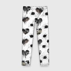 Детские леггинсы 3D Брызги и капли в форме сердечки