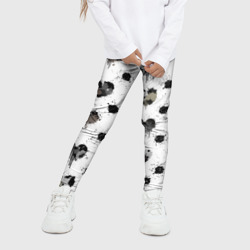 Детские леггинсы 3D Брызги и капли в форме сердечки - фото 2