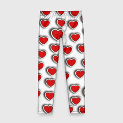 Детские леггинсы 3D Стикеры наклейки сердечки объемные