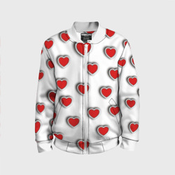 Детский бомбер 3D Стикеры наклейки объемные сердечки