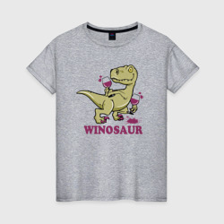 Винозавр – Женская футболка хлопок с принтом купить со скидкой в -20%