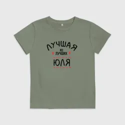 Детская футболка хлопок Лучшая из лучших Юля