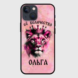Чехол для iPhone 13 mini Её величество Ольга - львица