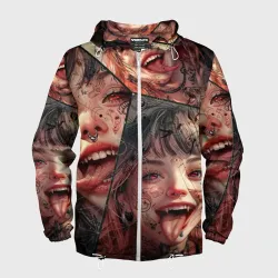Мужская ветровка 3D Demonic girl
