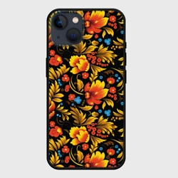 Чехол для iPhone 14 Русская национальная роспись хохлома