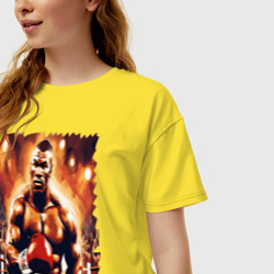 Женская футболка хлопок Oversize Майк Тайсон вышел на ринг - фото 2