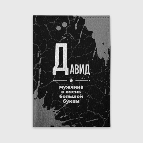 Обложка для автодокументов Давид: мужчина с очень большой буквы