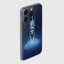 Чехол для iPhone 15 Pro Max силиконовый с защитой камеры Статуя абсолютного существа - фото 2