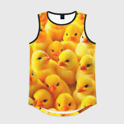 Мужская спортивная майка 3D С желтыми цыплятами