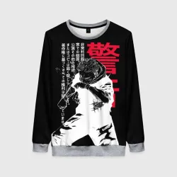 Женский свитшот 3D Итадори Юдзи - Магическая битва