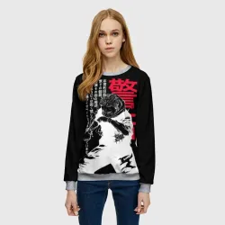 Женский свитшот 3D Итадори Юдзи - Магическая битва - фото 2