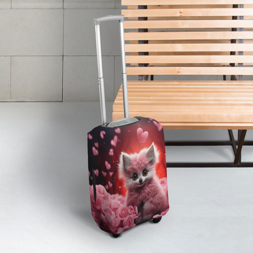 Чехол для чемодана 3D Самая красивая на 14 февраля, цвет 3D печать - фото 3